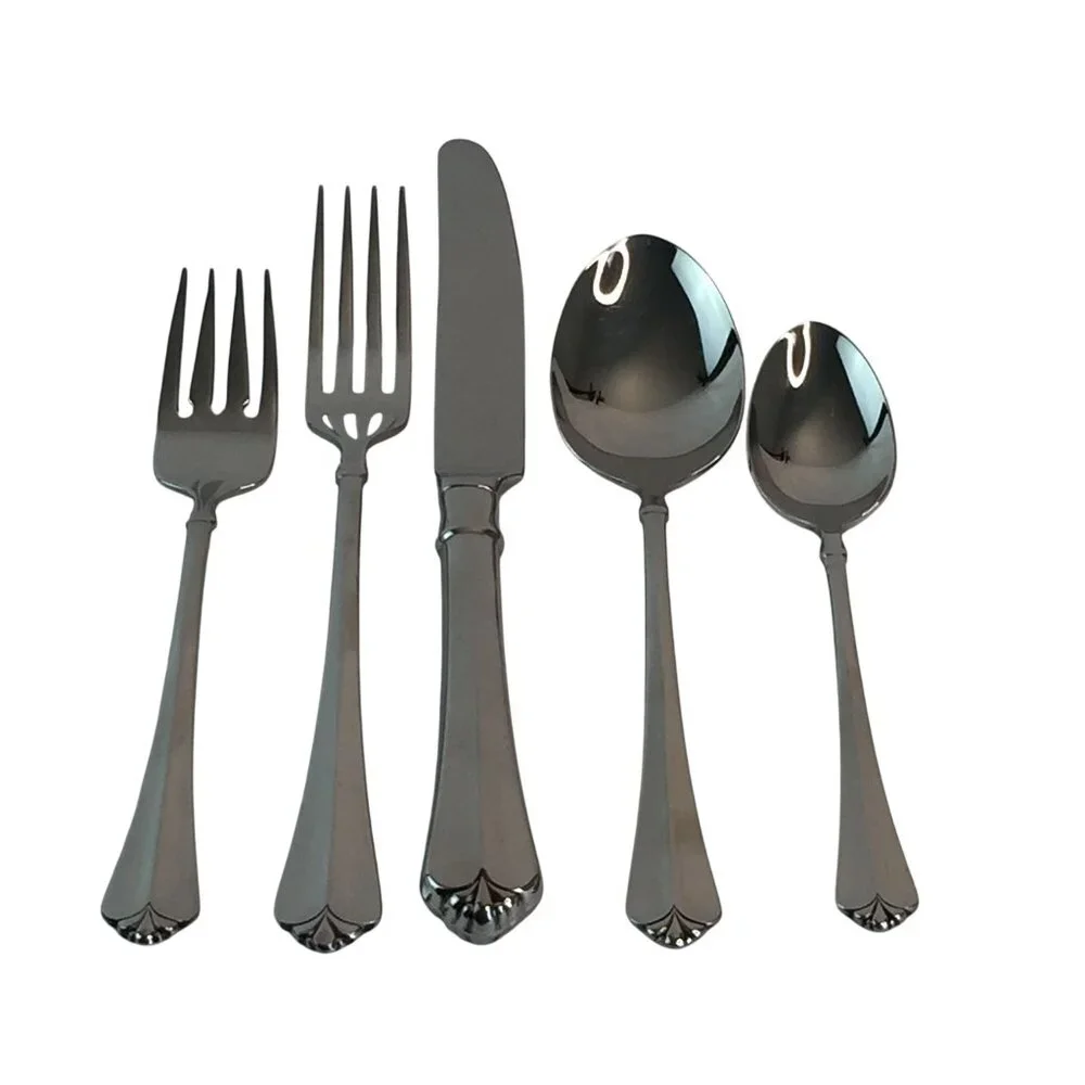 Oneida Juilliard Heirloom Stainless Flatware 5 Pc Place Setting Fork Knife Spoon